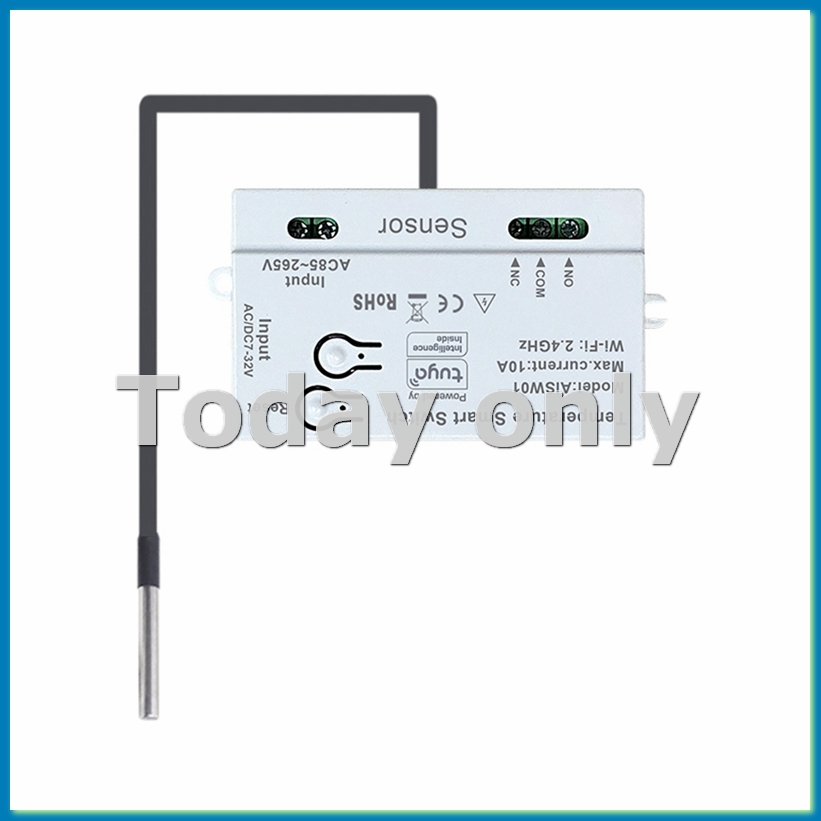 Wifi Thermostat - Sensor de Temperatura WiFi Tuya 2.4G,