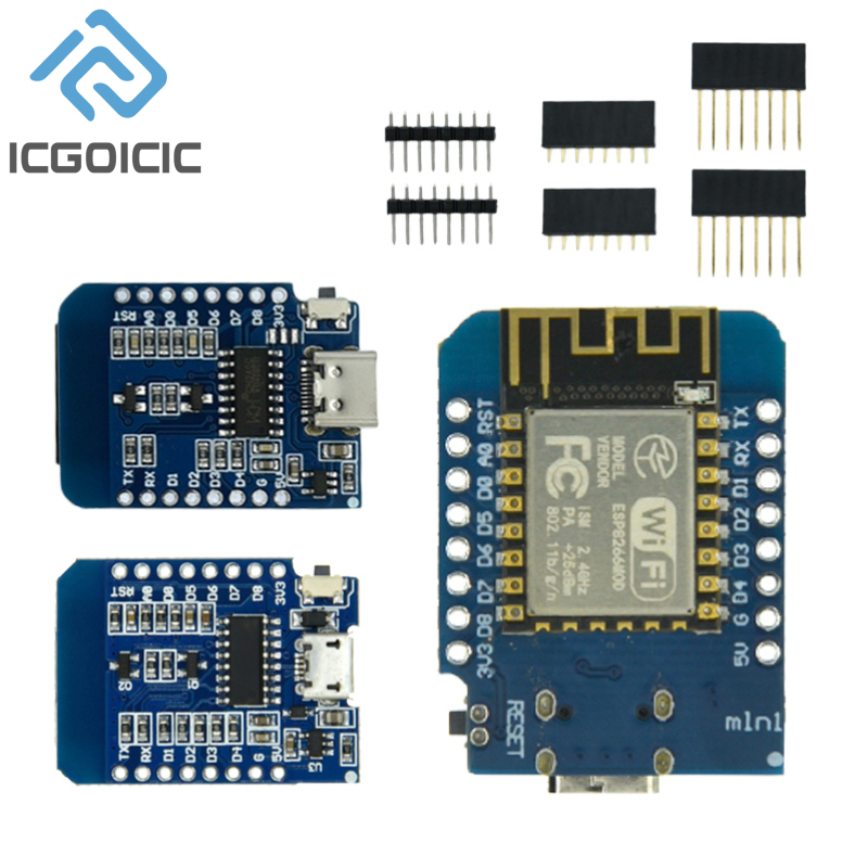 Esp8266 Relay Module - Placa de Desenvolvimento D1 Mini-NodeMcu, Bytes