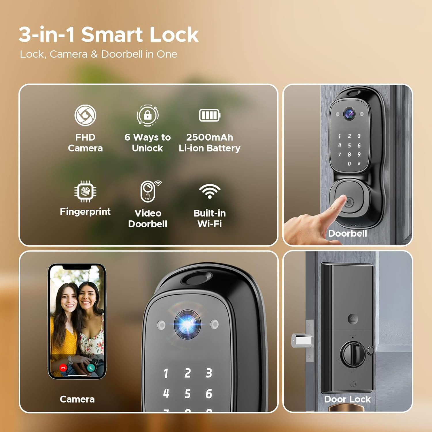 Fechadura de Porta Inteligente - Smart Door Lock Wifi avaliação e preço