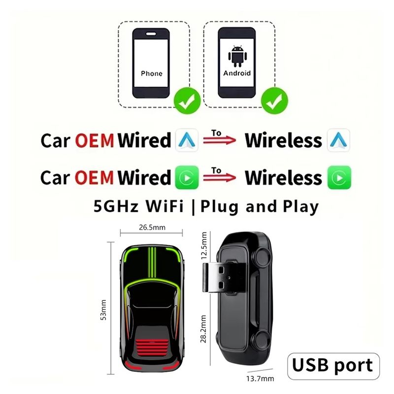 Adaptador Wireless Carplay And - Wifi Smart Plug avaliação e preço