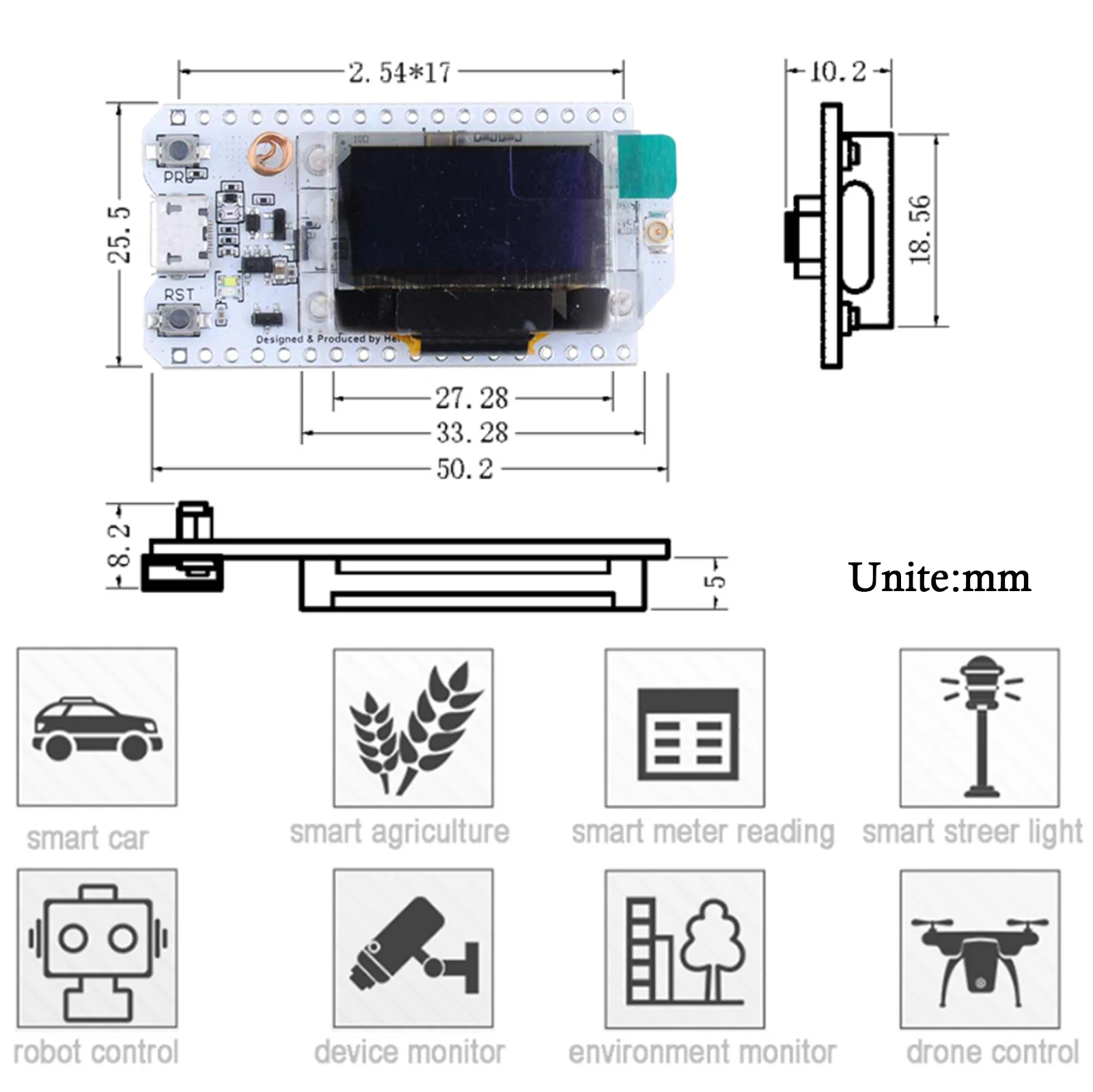 Kit de Antena LoRa 868MHz/915M - Microcontroller Kit avaliação e preço