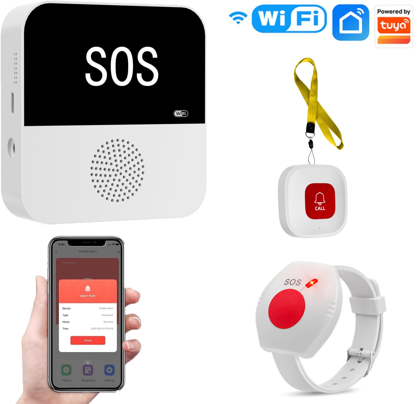 Sem fio wifi idosos cuidador p - Wifi Smart Plug avaliação e preço