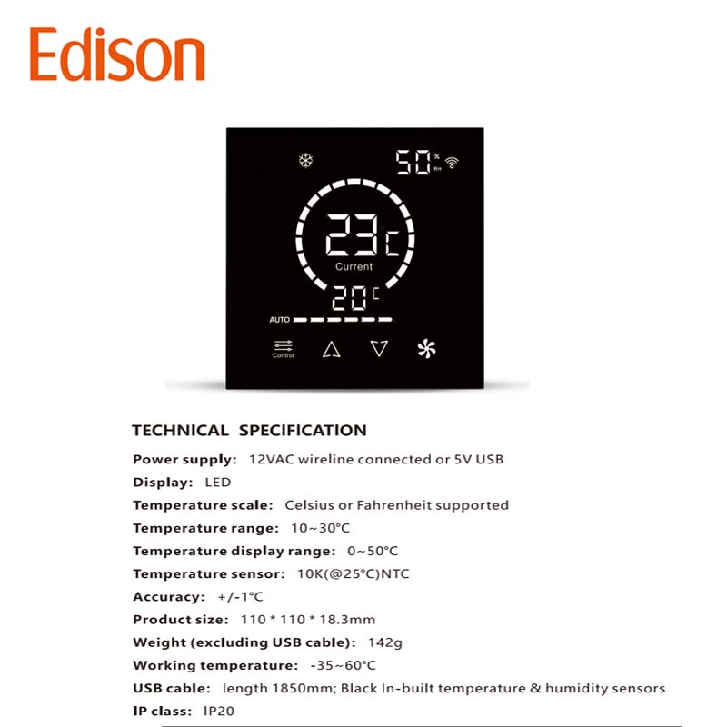 Termostato Inteligente de PVC  - Wifi Thermostat avaliação e preço